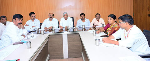 Authority progress review meeting Mandya