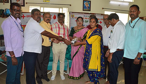 Blood Donation Camp at PES College Mandya