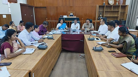 DC meeting with officers Mandya