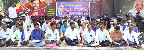 Dalitha Sangharsh Committee protest Mandya