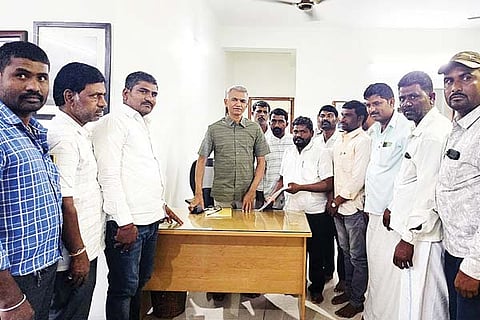 Devadurga Villagers visit to minister