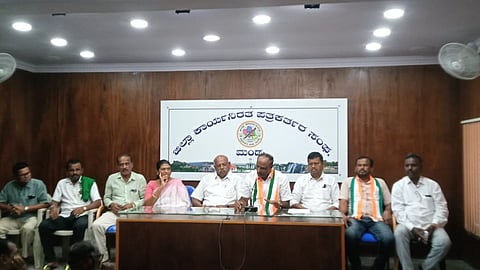 District Congress President Press Conference Mandya