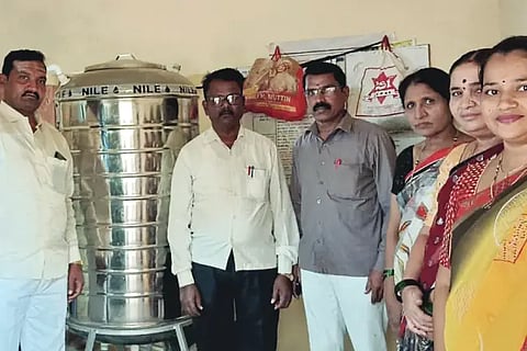 Donation of clean water tank to Taddevadi Government School