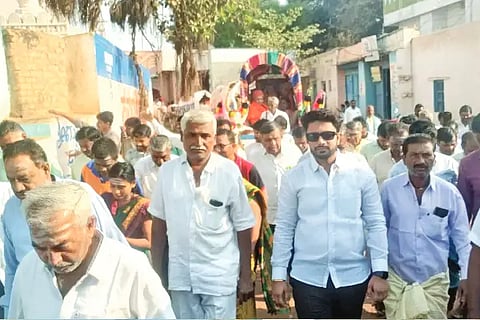 Grand welcome for Mother Sharanamma's Chakkadi Yatra