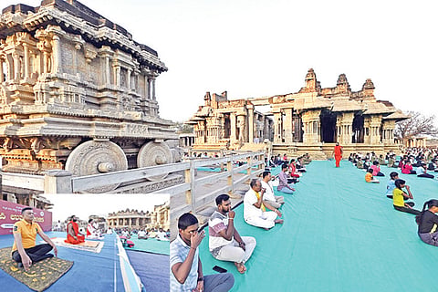 Hampi Utsav Yoga Celebration.