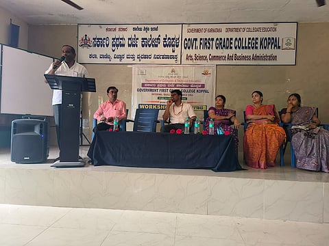 district koppal workshop communication degree collage koppal