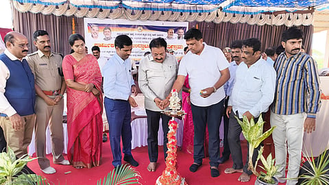 Inauguration of Karmikha Bhavana Mandya