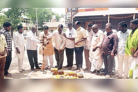 Lingasugur cc road progress