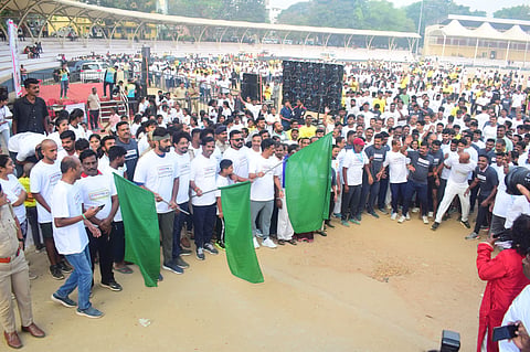 Marathon running Mandya