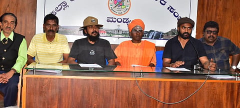 Monk the Young film team press conference Mandya