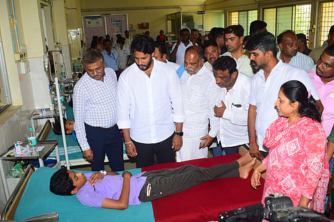 Nikhil Kumaraswamy criticizes Congress Mandya