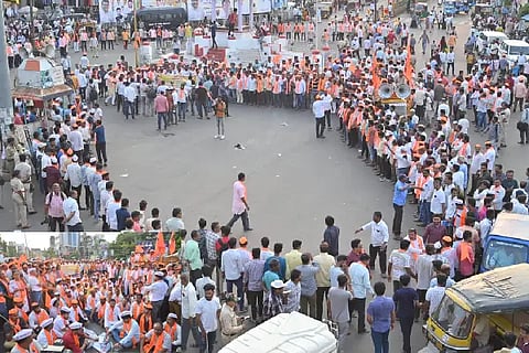 PANCHAMASALI PROTEST GANDHI CHOUCK
