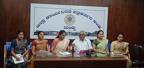 Padma G. Made Gowda Foundation Press Conference Mandya