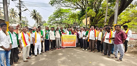 Protest by Mandya University Save Fight Committee Mandya