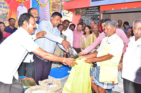 Rice distribution program launched Mandya