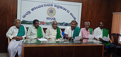 Union of Farmers Union press conference Mandya