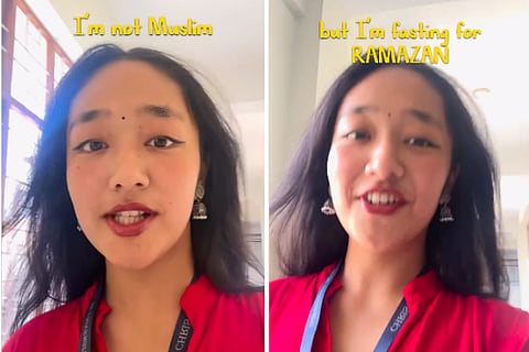 girl fasting ramazan