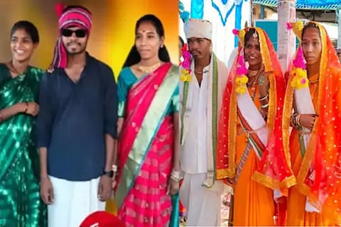One groom, Two brides