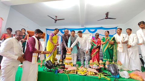 district koppal womens degree collage janapada utsava