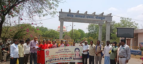 district koppal soujanya case enquiry protest