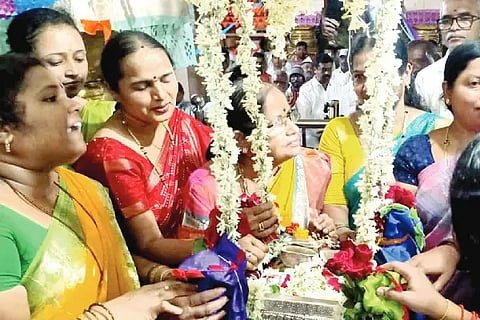 A joyful cradle festival for 'Tulasigerappa'