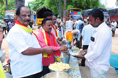 Annadasoha at Silver Jubilee Park Mandya