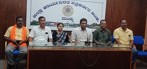 BJP Raitha Morcha press conference Mandya