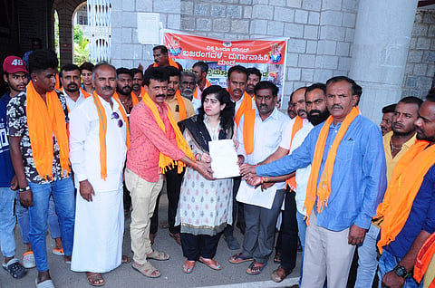 Bajrang Dala protest Mandya