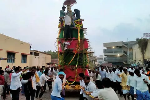 Bandibasaveshwara Chariot Festival celebrated with enthusiasm