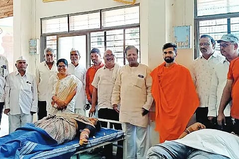 Blood donation camp underway successfully