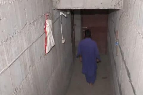 Border residents clear bunker