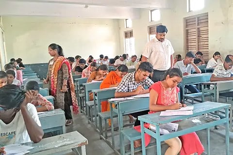 CEO visits CET exam center