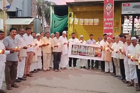 Candle lighting and tribute offering