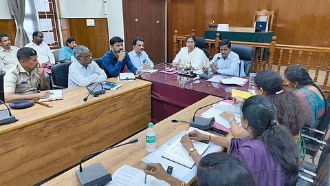 DC meeting with officials Mandya