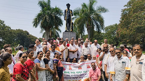 District Brahmin Sabha protest Mandya