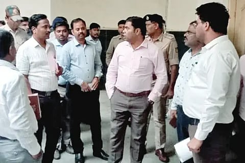 District Collector Bhubalan inspected the site