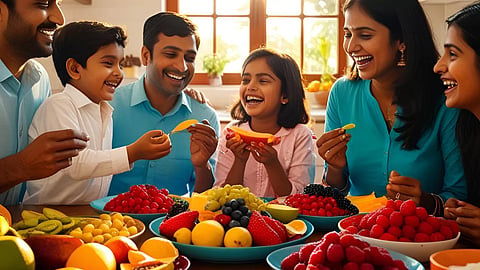 Eating fruits