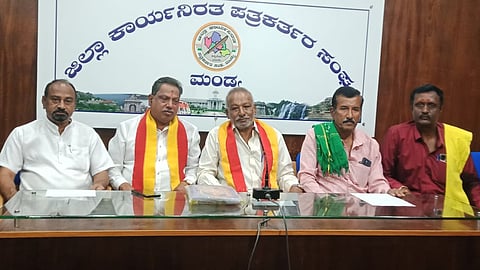 Kadamba Sene press conference Mandya