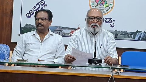 Karnataka Association President Prof. B. Jayaprakash Gowda press conference Mandya