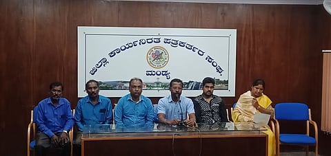 Karnataka Janshakti Sangathane press conference Mandya