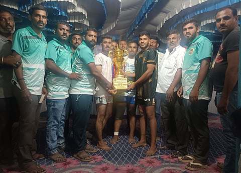 Kennalu Kadamba team wins Kabaddi tournament Mandya