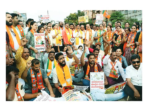 New bjp protest new