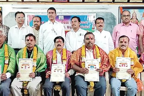 New office bearers were felicitated at a ceremony on Saturday