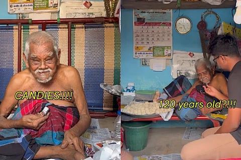 Old Makes And Sells Candies In Tamil Nadu For A Living