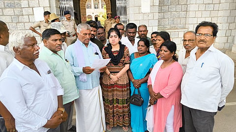 Protest by Gangamatstha Association Mandya