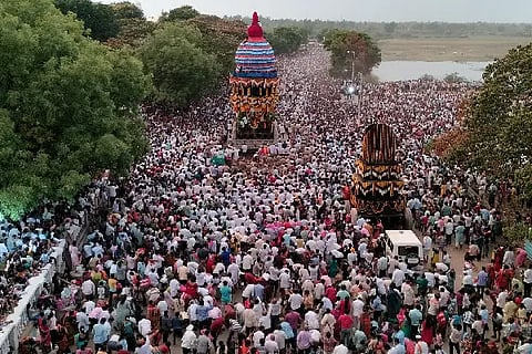 Sangameshwara Chariot Festival is complete