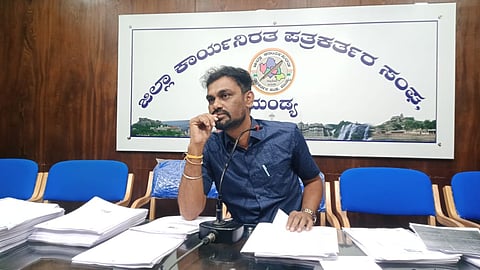 Social activist press conference Mandya