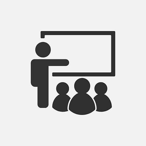 Training icon isolated on white background. Vector illustration. Eps 10.