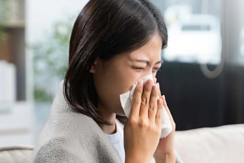 sneezing