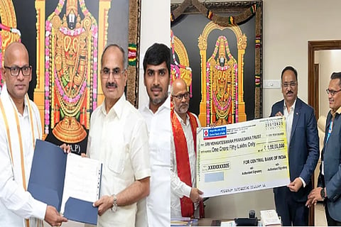 ttd sv pranadana trust receives rs 2 crore donation